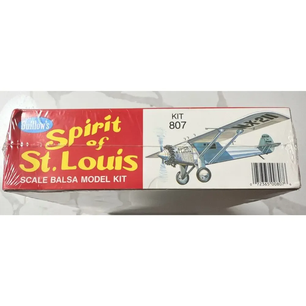 Guillow's Spirit of St. Louis Balsa Flying Model 807 - New